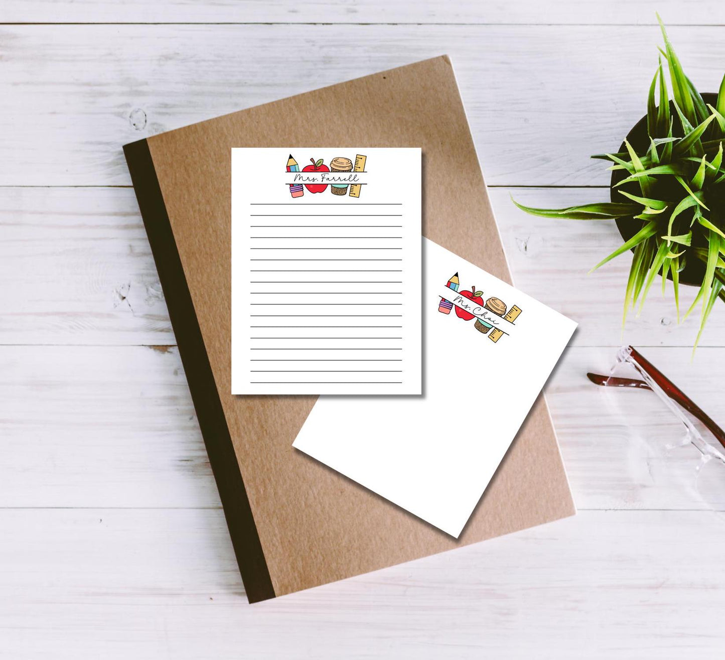 Teacher Notepad - Personalized Gift | Classroom Organizer