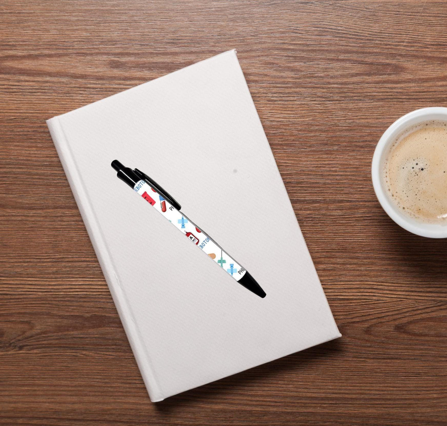 Phlebotomy phlebotomist ballpoint pen black ink blood draw gift graduation student stationery gift for phlebotomy retractable pen