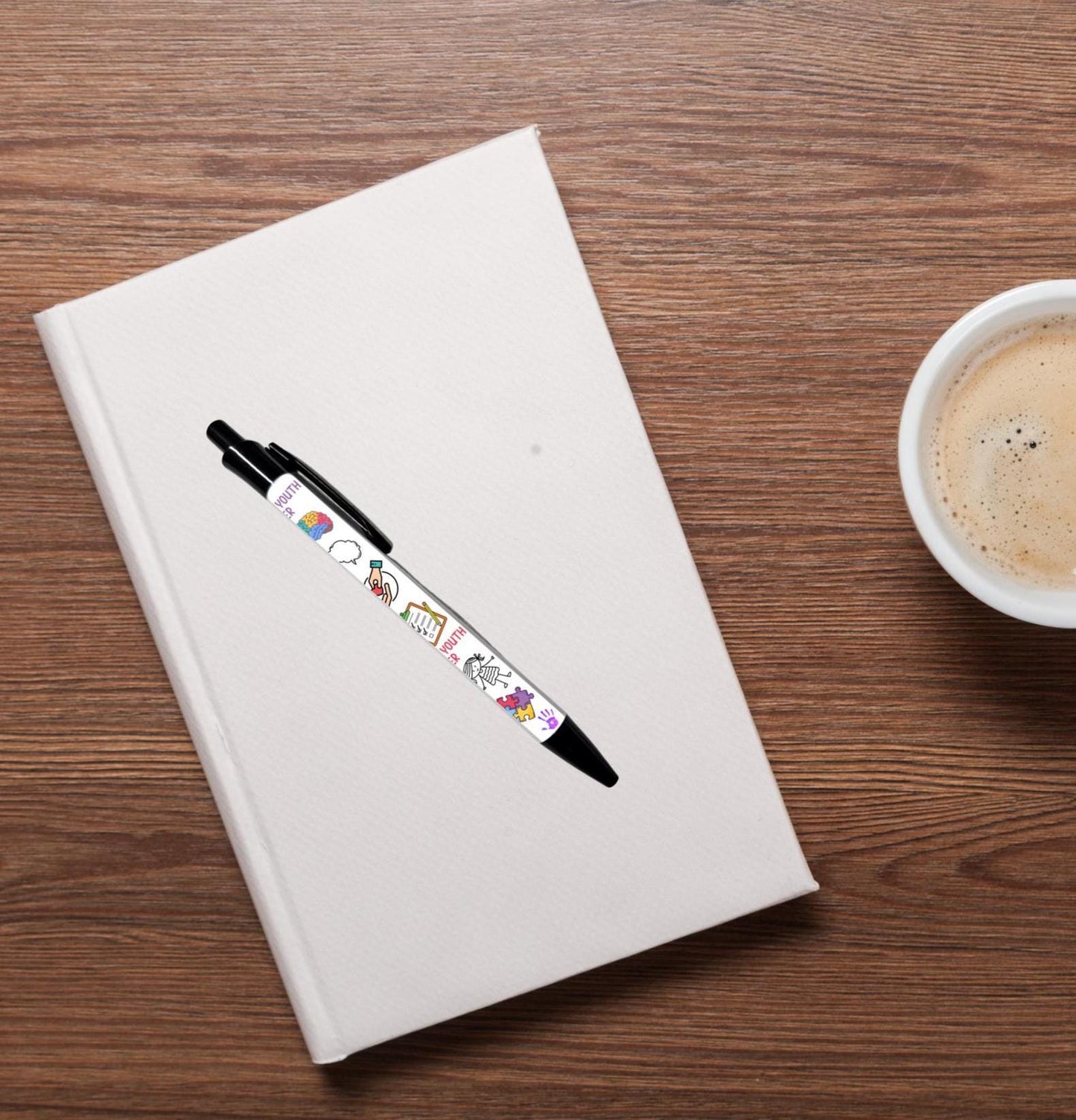 Child and Youth Worker ballpoint pen black ink play details gift graduation student stationery gift CYW retractable pen child youth Worker
