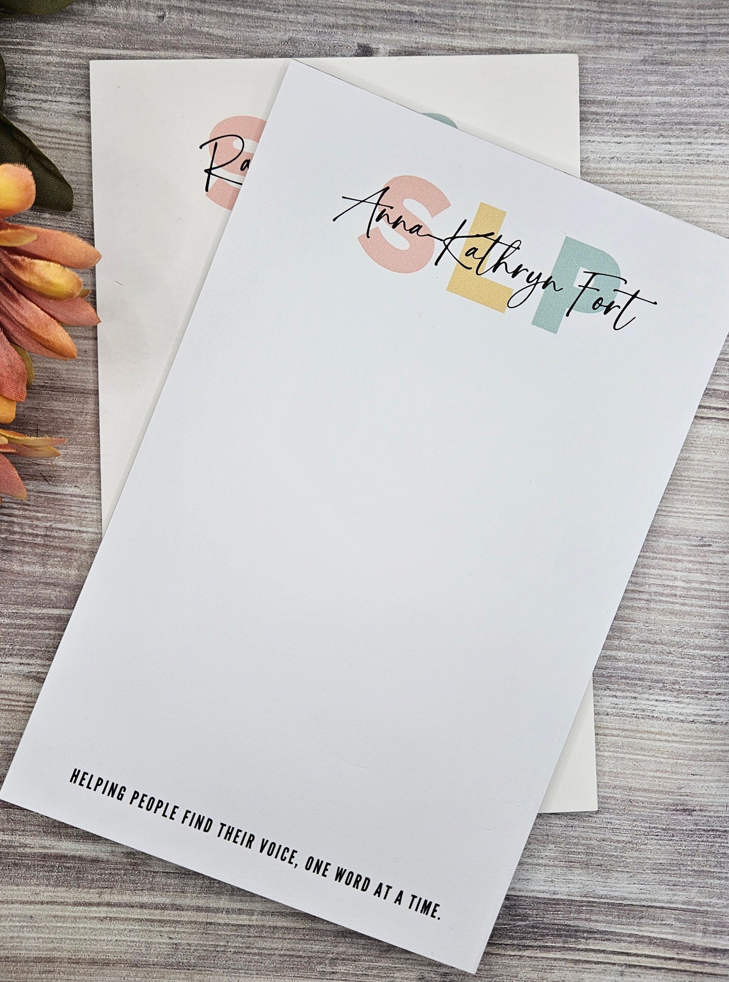 Speech Language Pathologist Notepad - SLP Gift