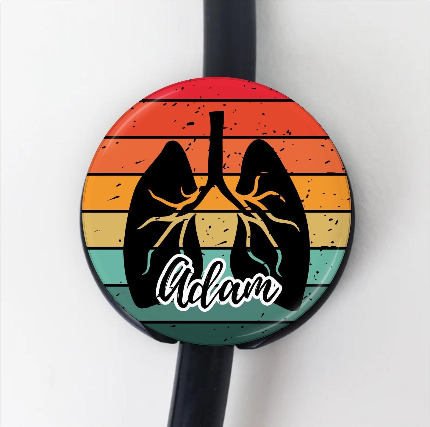 Personalized Respiratory Therapy Stethoscope ID Tag Littman Stethoscope Tag Med School Custom RT tag Medical Accessory Hospital Staff Gift