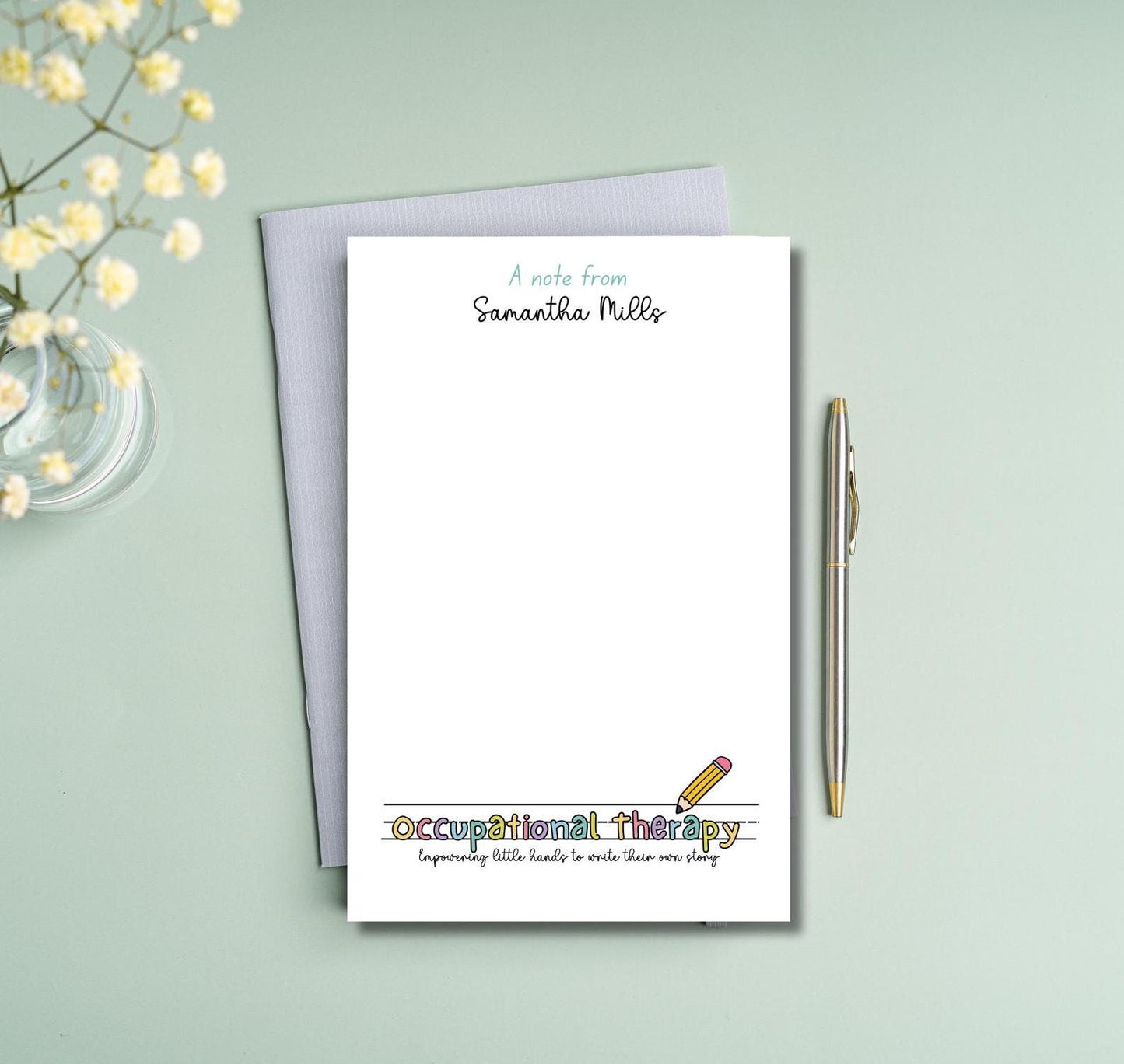 Pediatric OT Notepad - Occupational Therapist Gift