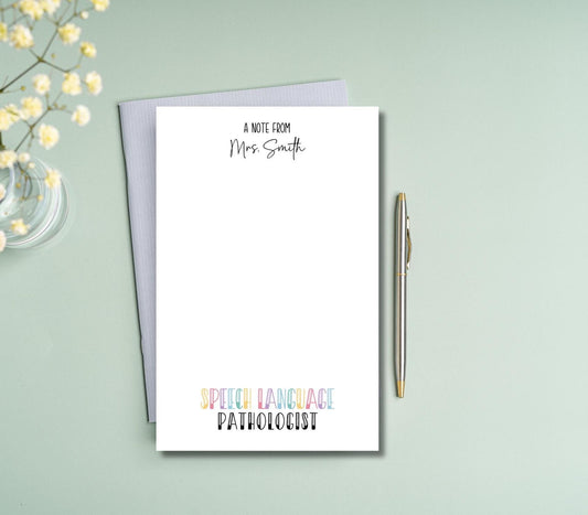 Speech Language Pathology Notepad - SLP Gift