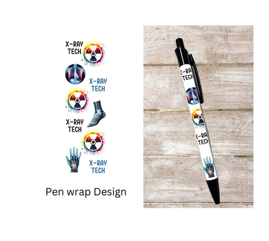 X-Ray Tech ballpoint pen black ink radiology details gift graduation radiology student stationery gift for retractable pen X-ray tech gift