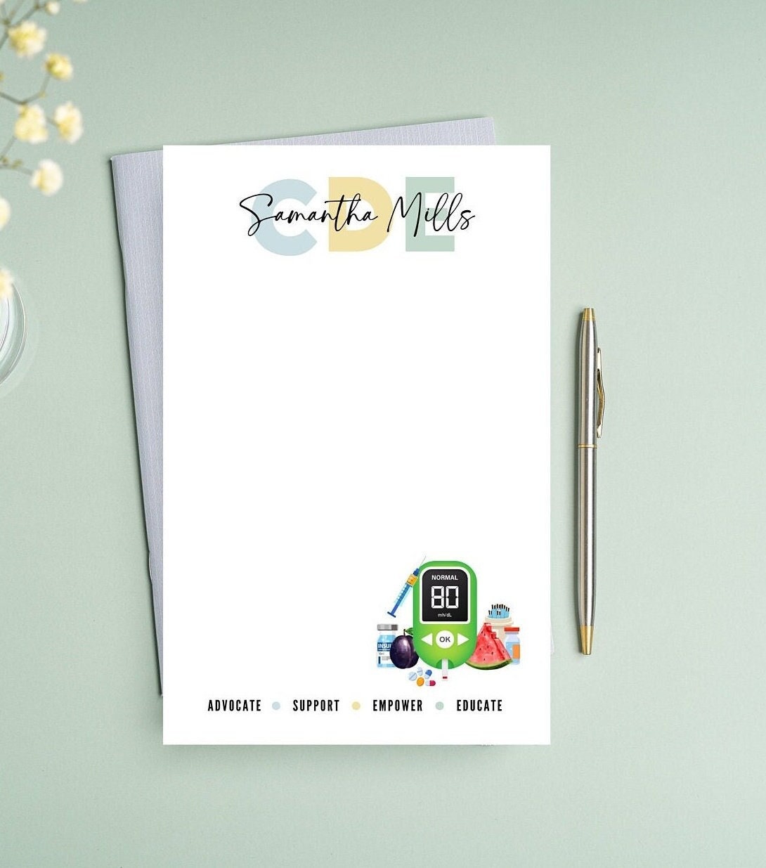 Certified Diabetes Educator Notepad - CDE Gift