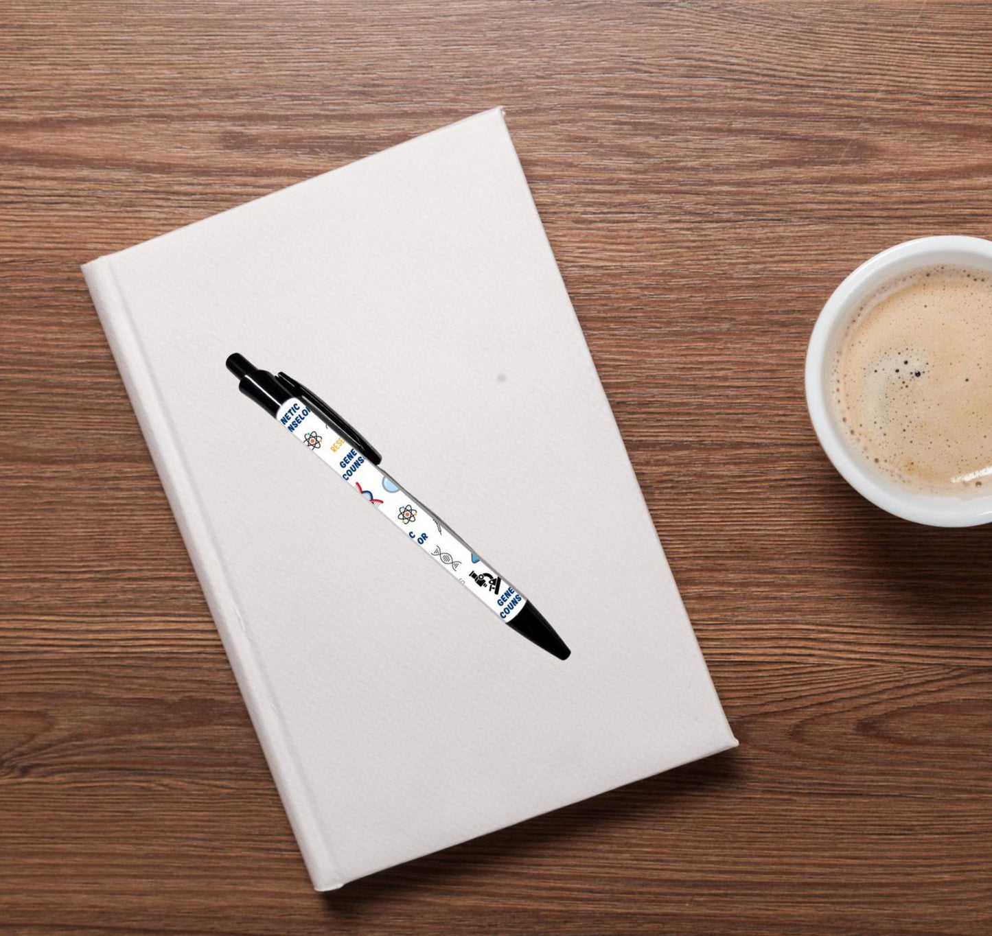 Genetic counselor ballpoint pen black ink DNA details gift graduation student stationery gift for retractable pen geneticist gift
