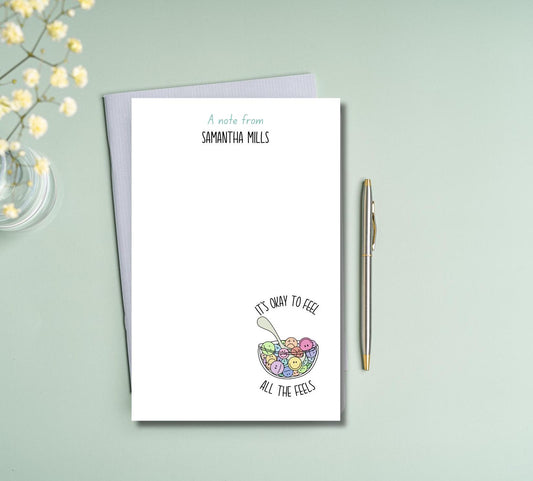 Therapist Notepad - It's Okay to Feel All the Feels