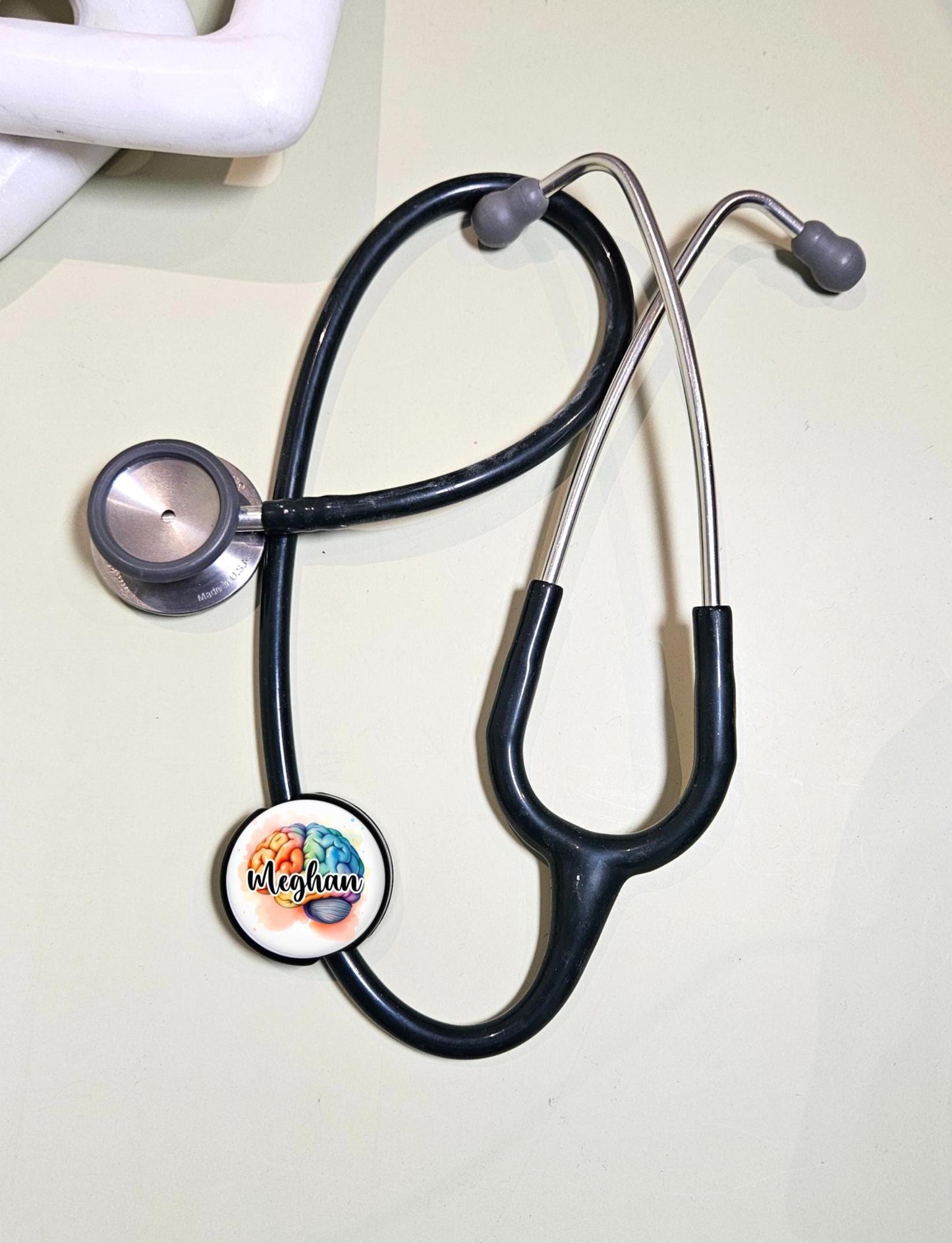 Personalized Neurology Stethoscope ID Tag Littman Stethoscope Id Tag Psychiatry Custom Nurse Gift RN Medical Accessory Hospital Staff Gift