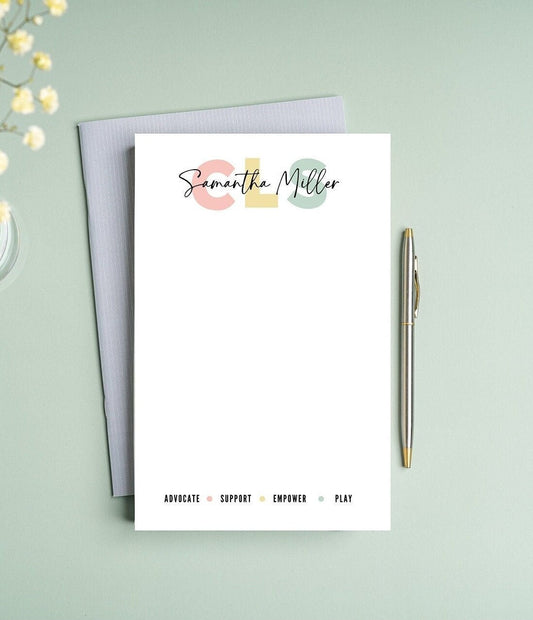 Child Life Specialist Notepad - CLS Gift