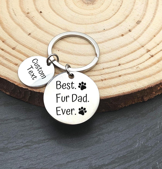 Personalized Fur Mama Fur Dad keychain dog lover Key Ring Gift for her cat lover custom keychain animal lover gift for pet owners keychain