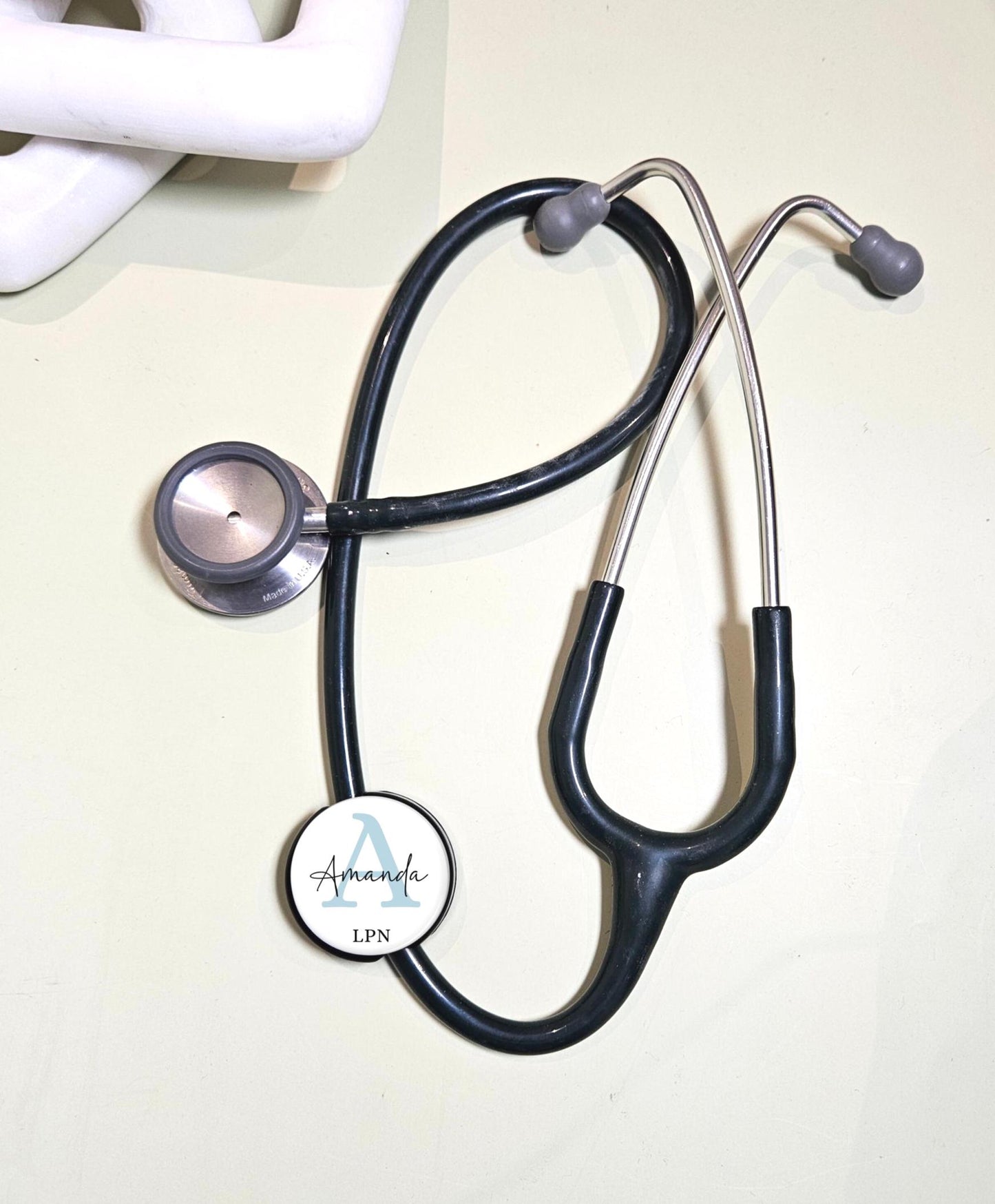 Personalized Stethoscope ID Tag Littman Stethoscope Id Tag Med School Custom Nurse Gift RN Medical Accessory Hospital Staff Gift Nursing tag