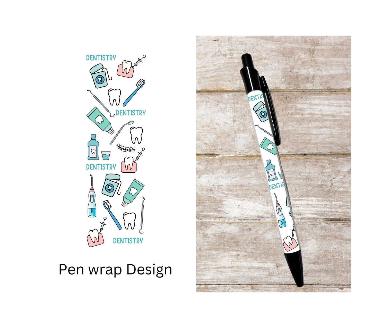 Dentistry ballpoint pen black ink Dental clerk gift pen student dental gift for dental hygienist pen dental assistant clerk gift dentist pen