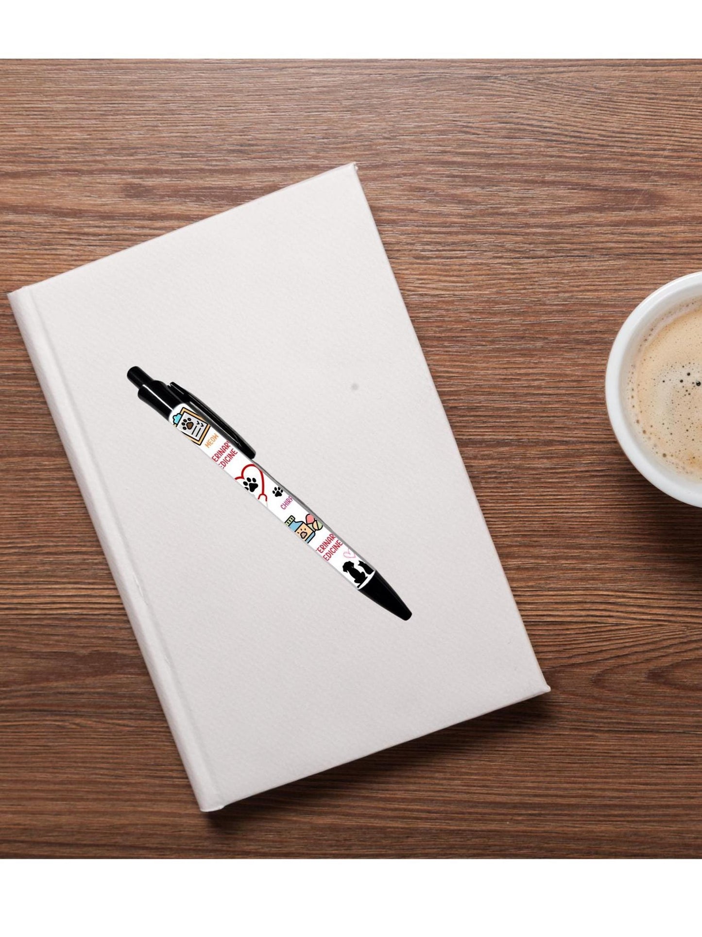 Veterinary medicine ballpoint pen black ink vet tech gift graduation student stationery gift for veterinarian retractable pen