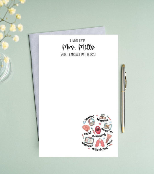 Speech Language Pathology Notepad - SLP Gift