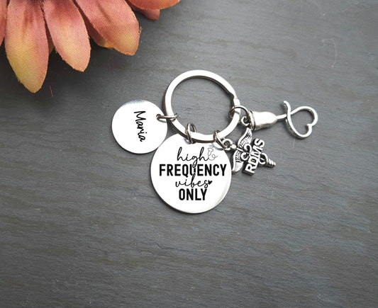 Personalized Registered diagnostic Medical sonographer Engraved keychain Birthday Key Ring Gift sonographer custom graduation RDMS gift keys