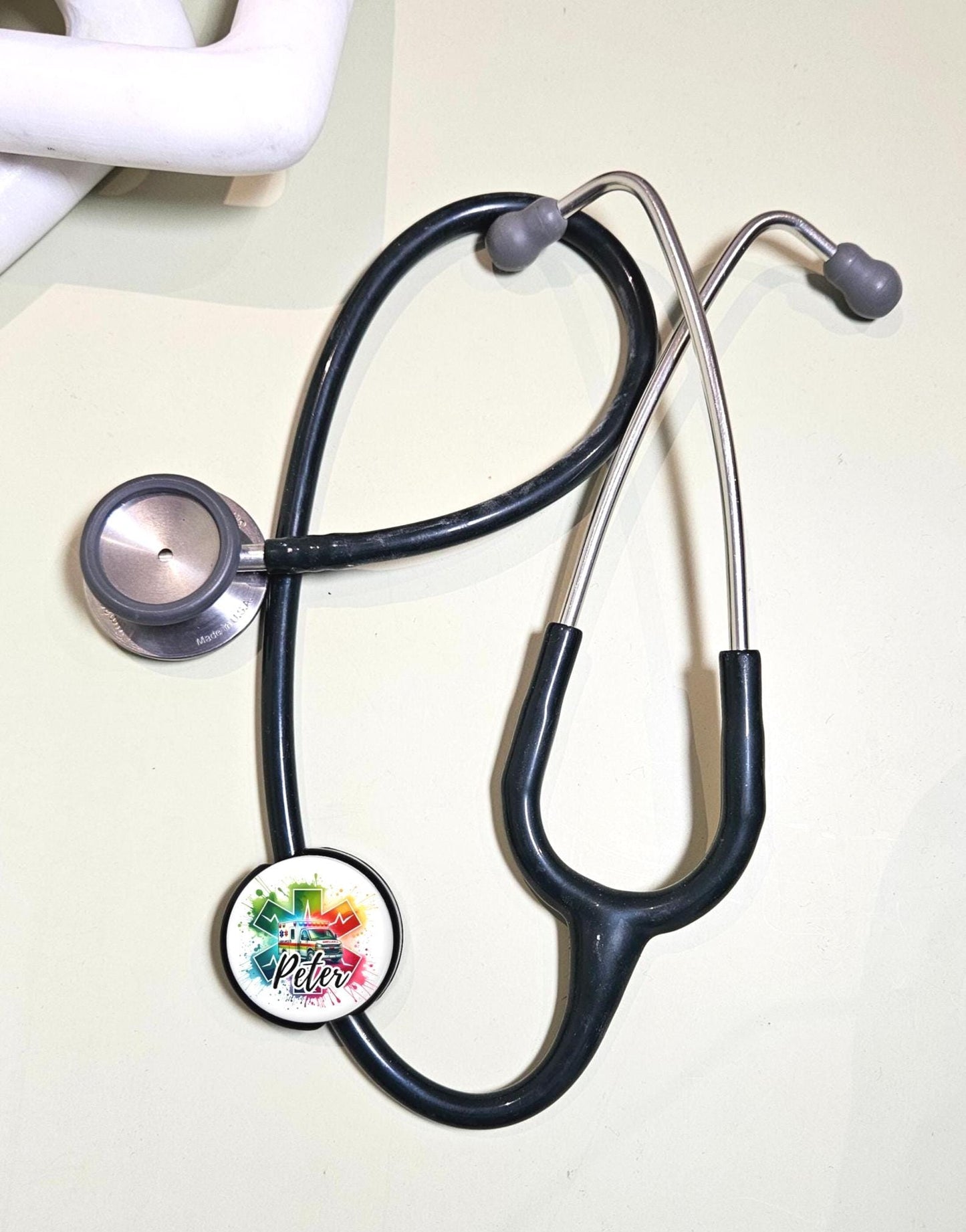 Personalized Stethoscope ID Tag Littman Stethoscope Tag Med School Custom Nurse Gift Paramedic Medical Accessory Hospital Staff Gift Emerg