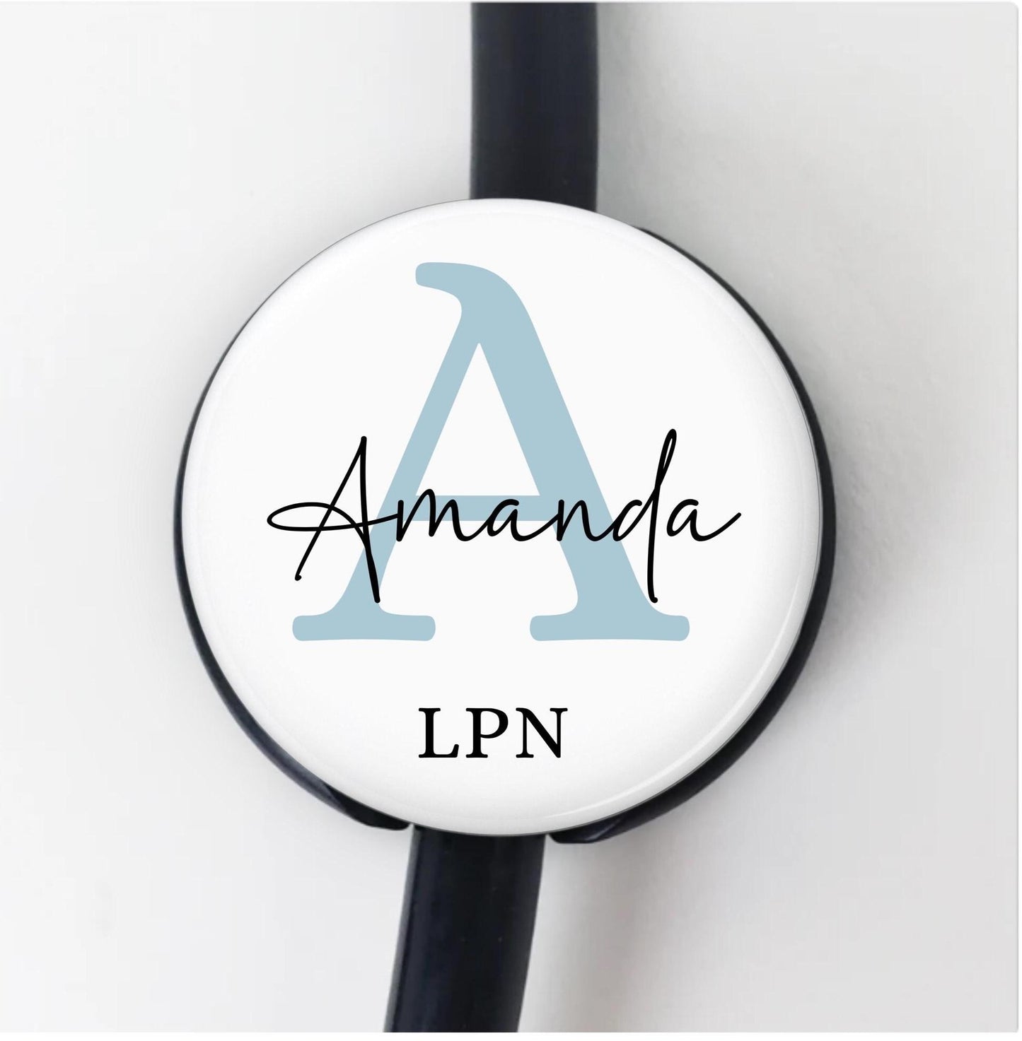 Personalized Stethoscope ID Tag Littman Stethoscope Id Tag Med School Custom Nurse Gift RN Medical Accessory Hospital Staff Gift Nursing tag