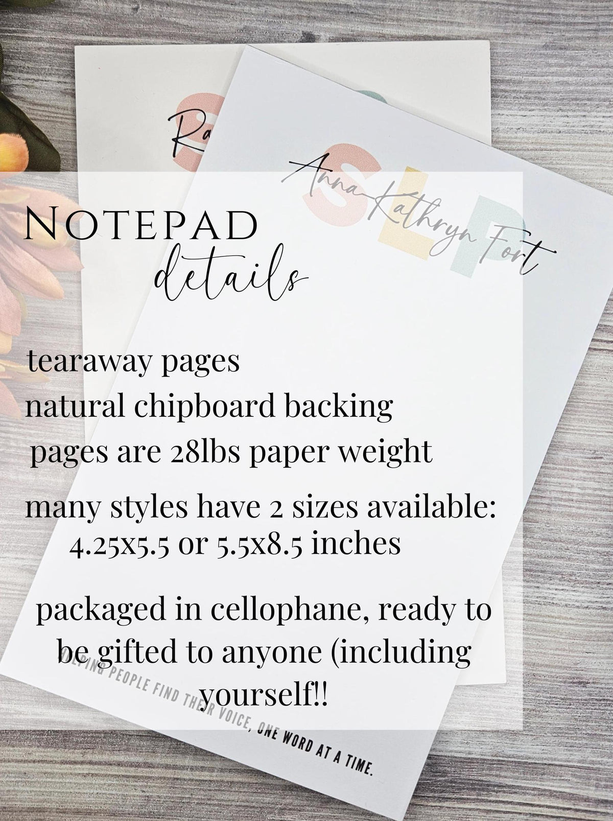 Custom Environmental Services Notepad, EVS Writing Pad, Professional Housekeeping Healthcare Stationery, Personalized Notepad