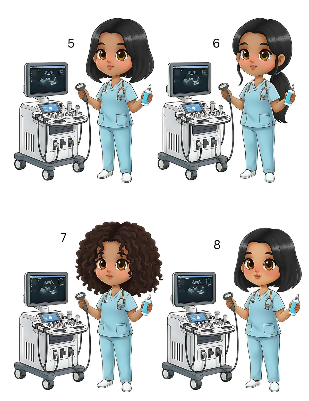 Reversible Ultrasound Tech Badge Buddy – ID for Diagnostic Imaging Professionals – OB / Radiology Technician Gift Badge Holder Sonographer