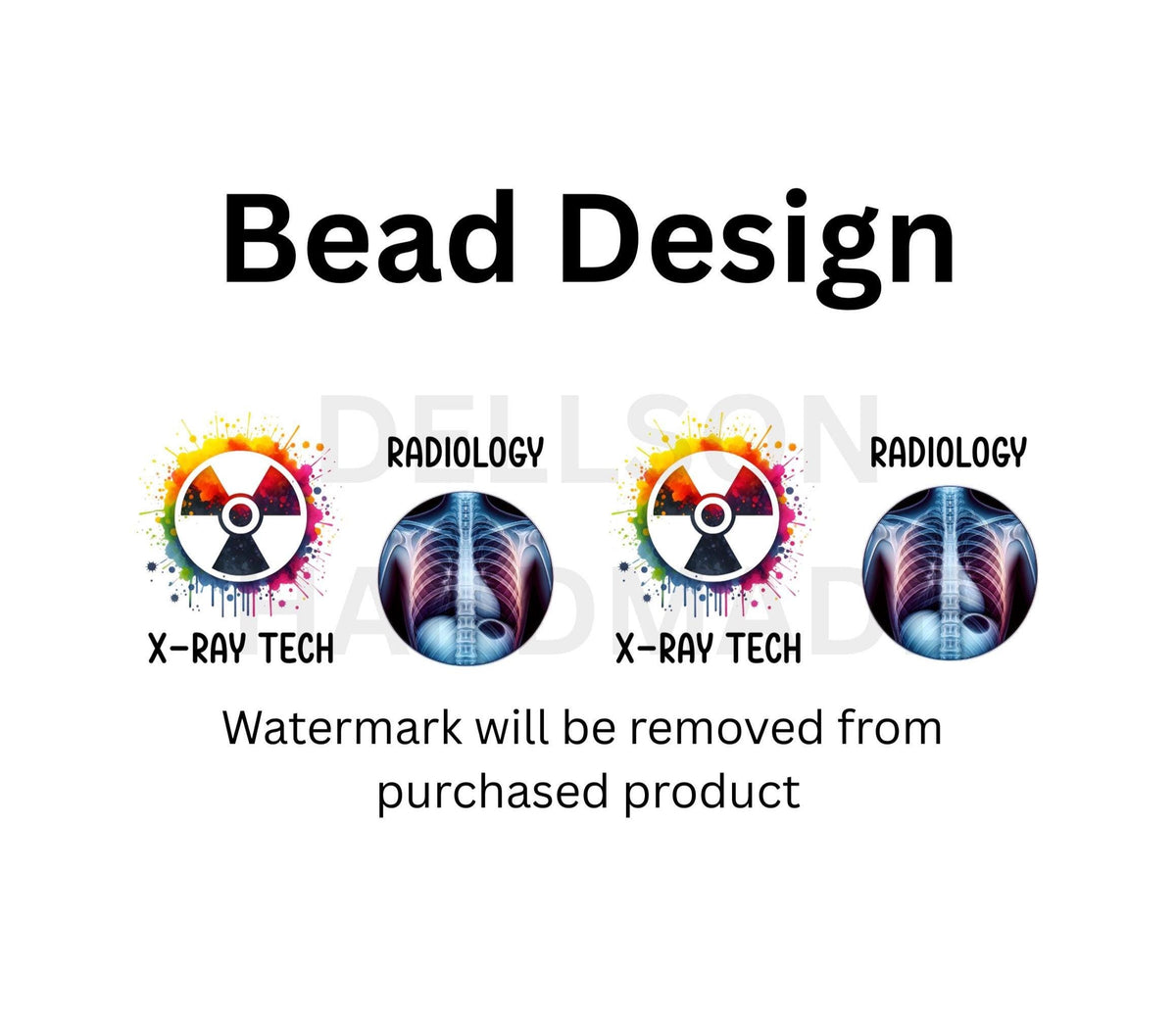 Custom Reversible X-Ray Tech Badge Buddy | Personalized Flip Reel | Double-Sided Radiology ID holder Imaging Name Tag Cartoon Image Holder