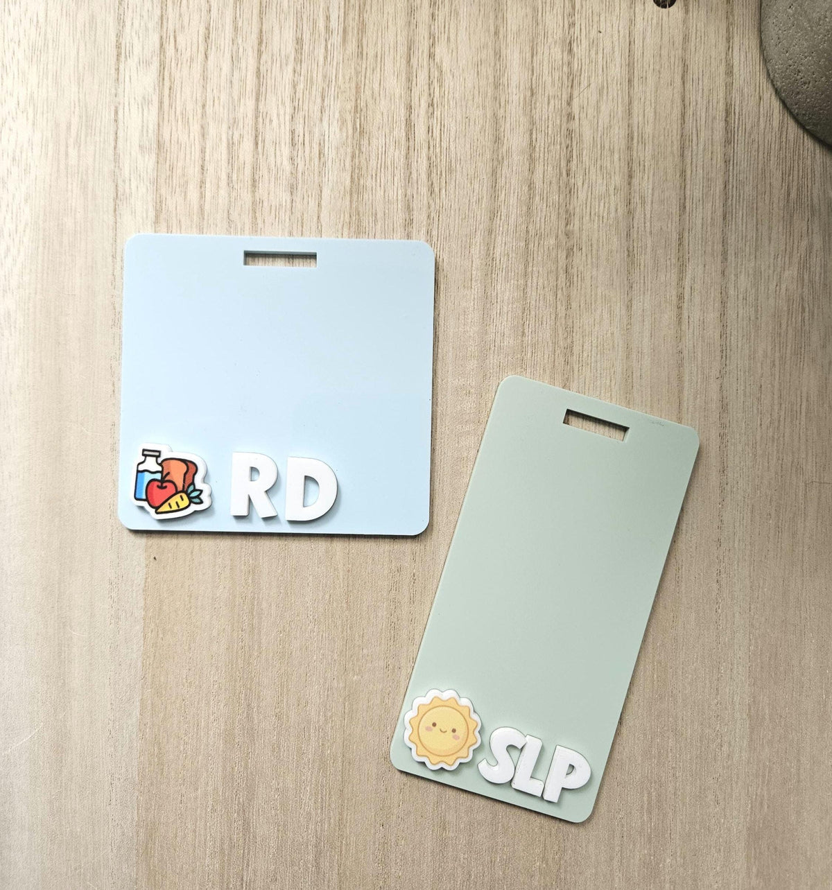 Custom 3D Badge Buddy, Badge Buddies, Badge Plates, ID Holder, Name Tag for Registered Nurse, Doctor, Teacher, dentist and midwife gift