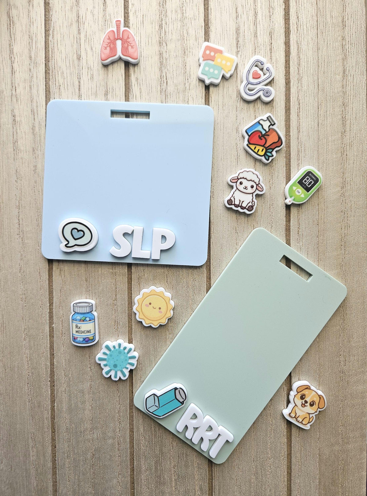 Custom 3D Badge Buddy, Badge Buddies, Badge Plates, ID Holder, Name Tag for Registered Nurse, Doctor, Teacher, dentist and midwife gift