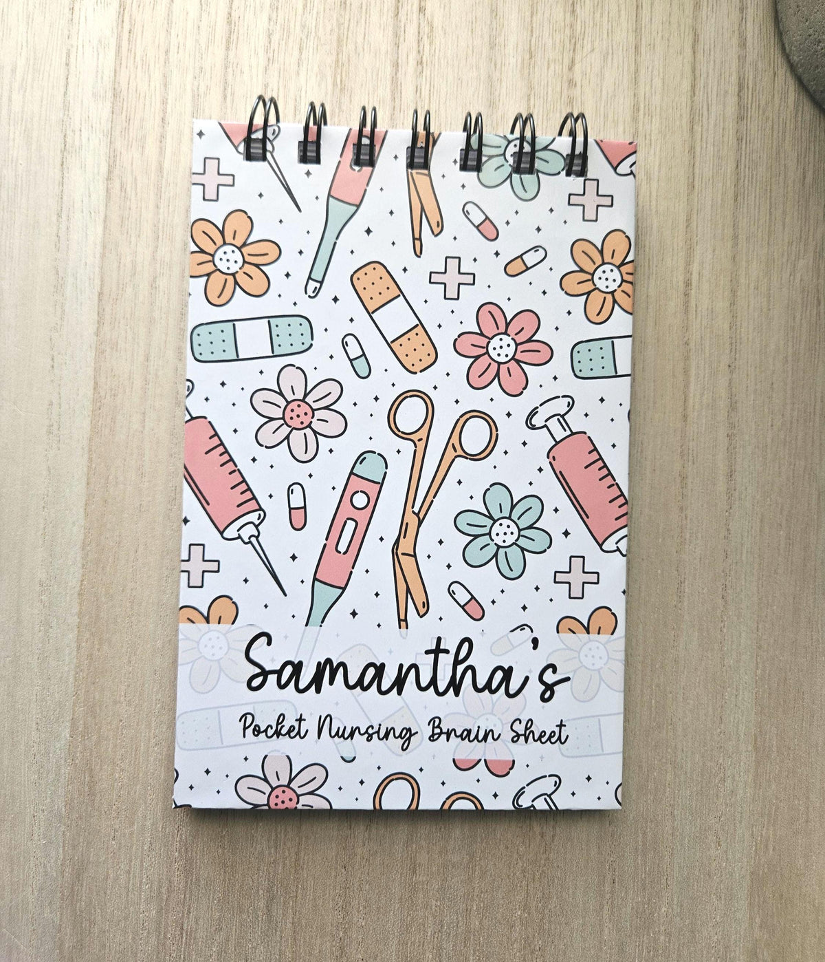 Pocket Nursing Brain Sheet Notebook 4x6 | Med Surg Nurse Report Pad | Clinical Shift Log | Nursing Student Organizer | New Grad Nurse Gift