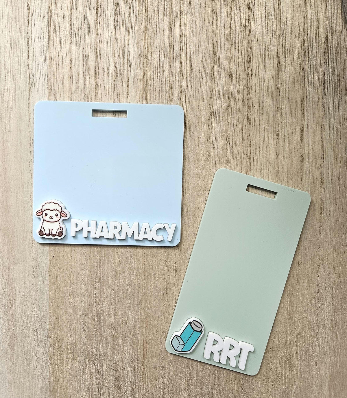Custom 3D Badge Buddy, Badge Buddies, Badge Plates, ID Holder, Name Tag for Registered Nurse, Doctor, Teacher, dentist and midwife gift