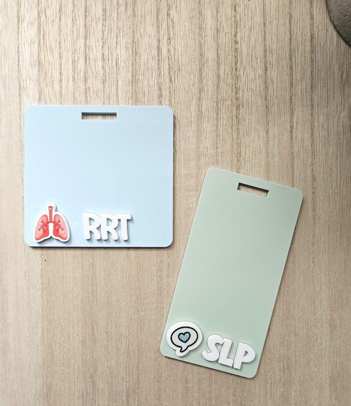 Custom 3D Badge Buddy, Badge Buddies, Badge Plates, ID Holder, Name Tag for Registered Nurse, Doctor, Teacher, dentist and midwife gift