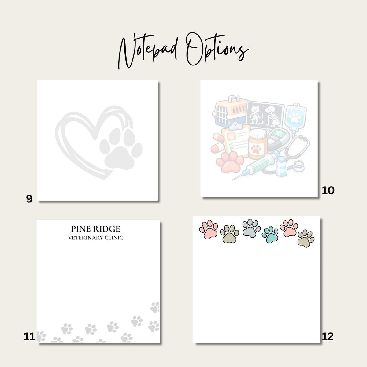 Personalized Notepad Refills | 3x3 Tear Away Memo Pads | Custom Refill Notepads | Professional Office Stationery | Acrylic Holder Refill